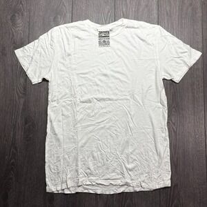 Jungmaven Shirt Mens Large White Hemp Blend Short Sleeve Sustainable Made USA